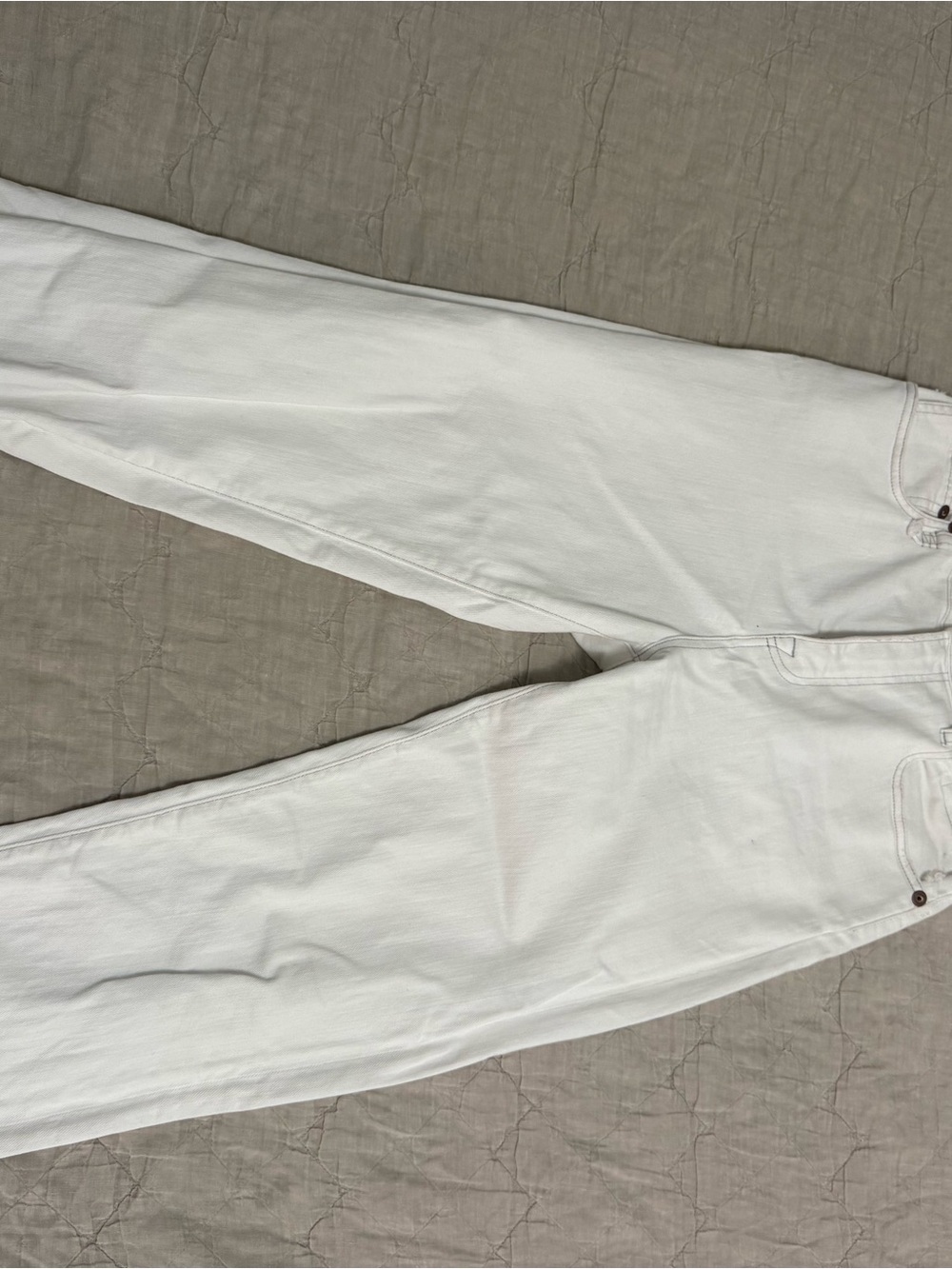 R13 Women's Boot Cut Jeans in White Shelley Slim size 29